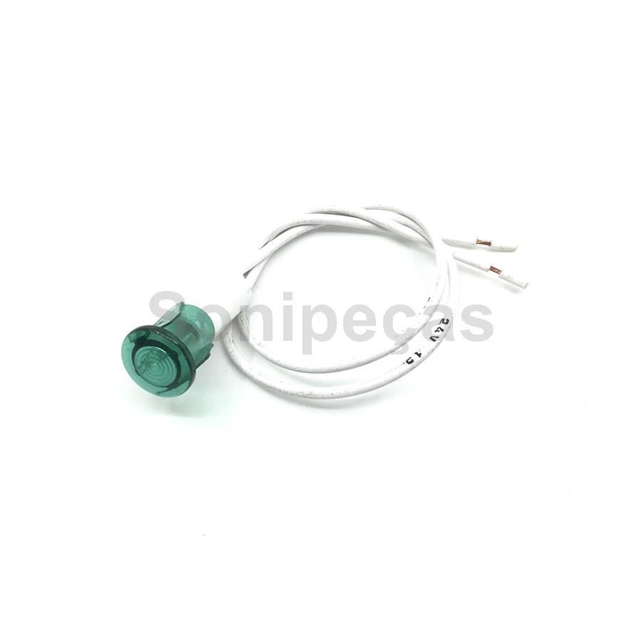 SINALIZADOR 10mm verde 12V