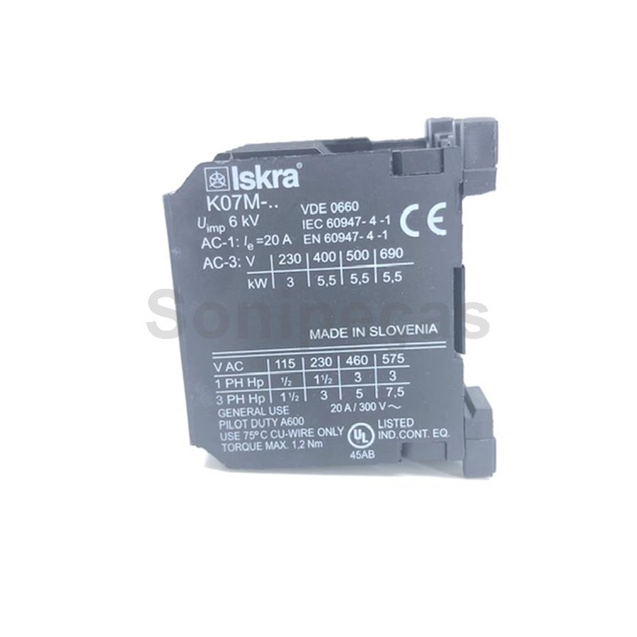 CONTACTOR POTENCIA 20A 230V (AC3/400V)