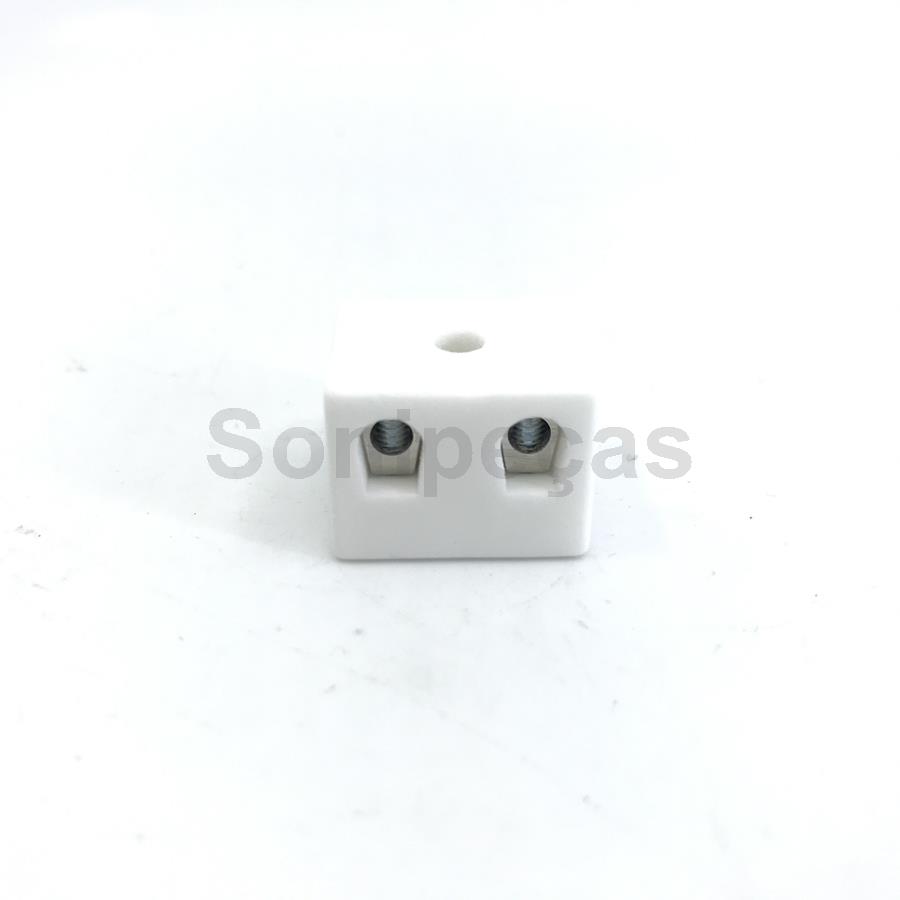 CONECTOR PORCELANA 2 POLOS 2.5MM