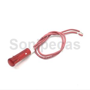 SINALIZADOR REDONDO 9MM VERMELHO 220V