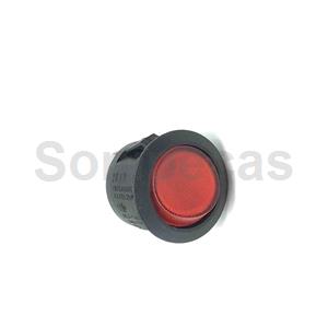 INTERRUPTOR REDONDO 0-I VERMELHO (PEQUENO)