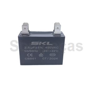 CONDENSADOR 2.5MF C/4 TERMINAIS