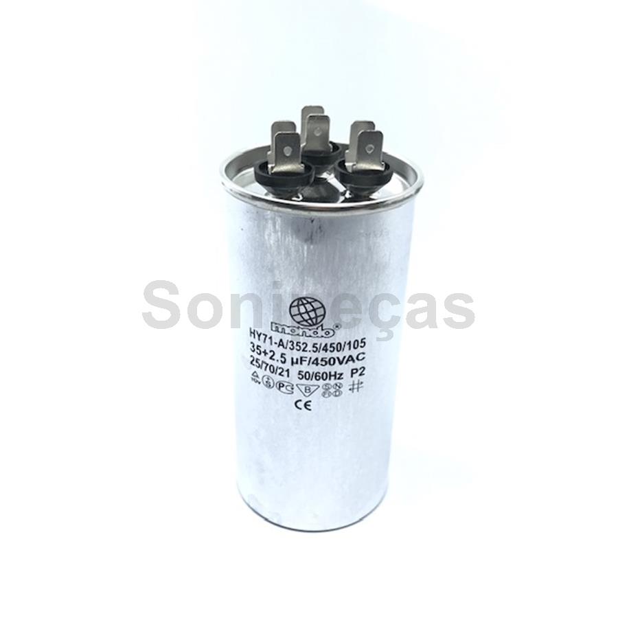 CONDENSADOR 35UF+2.5UF AR CONDICIONADO