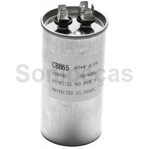 CONDENSADOR METALICO 40UF 450V CONDENSADOR METALICO 40UF 450V