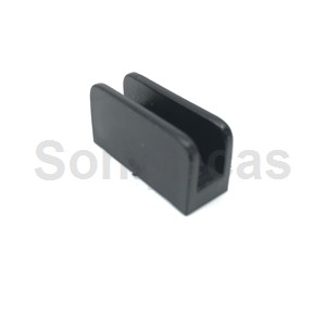 SUPORTE INCLINADO P/VIDRO POLIAMIDA PRETO