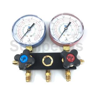 CONJUNTO MANOMETROS 2 VIAS Ø80  R410A, R32